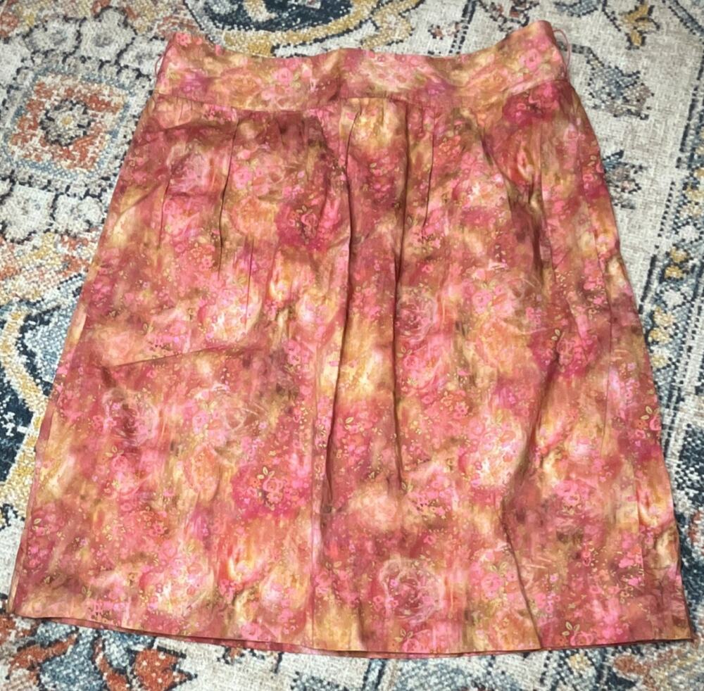 Brooks Brothers x Liberty Art Fabrics Skirt Pink Floral 100% Cotton Women’s 4P